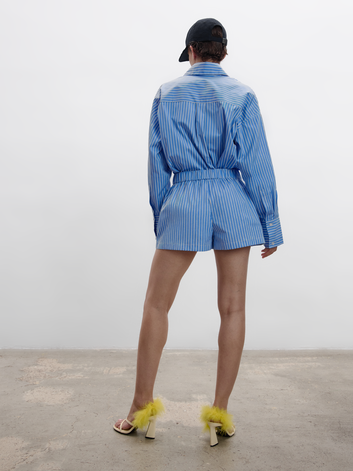COTTON BOXER SHORTS IN BLUE