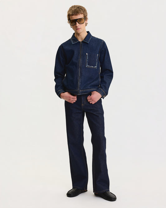 DENIM JACKET IN RAW INDIGO
