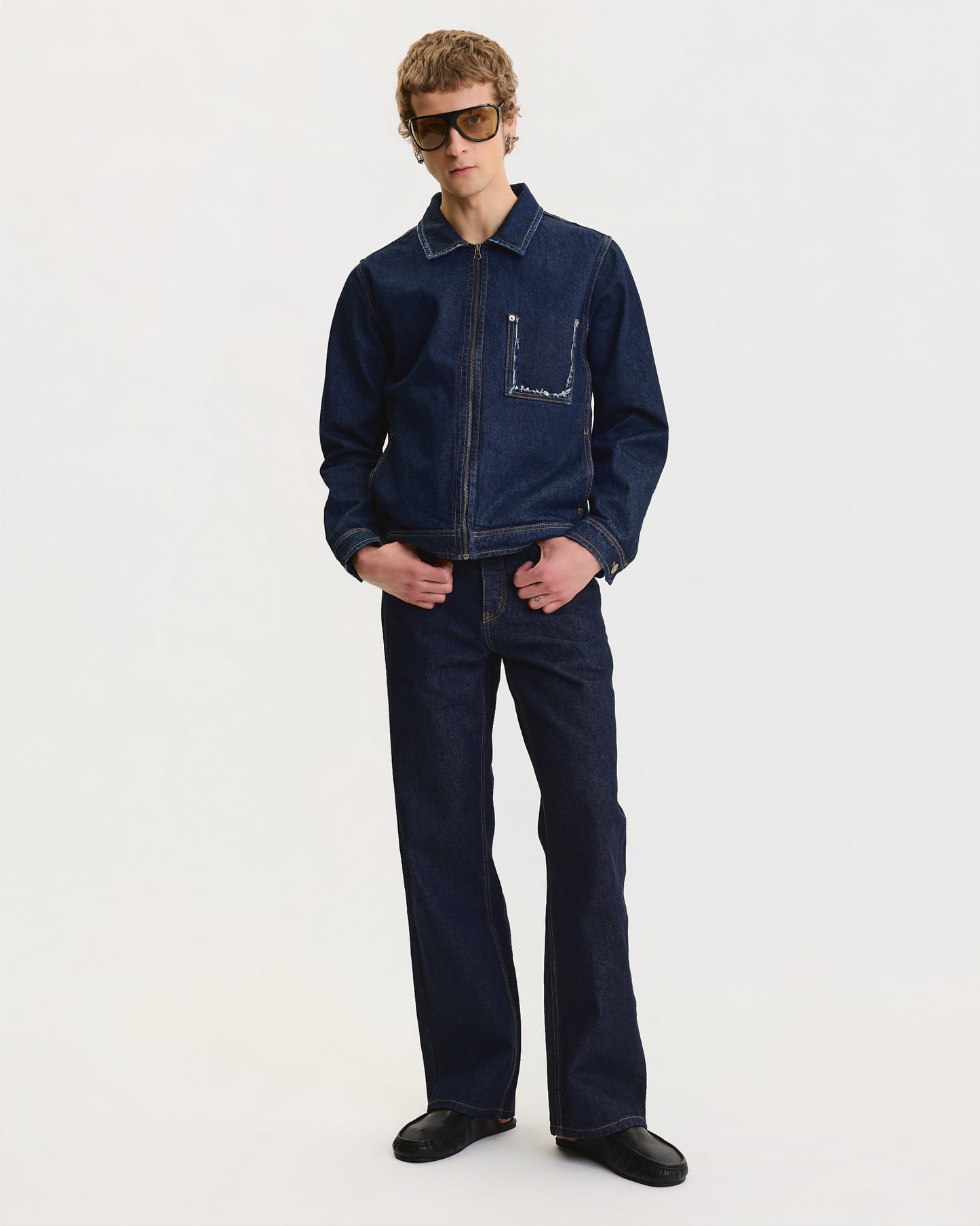 DENIM JACKET IN RAW INDIGO