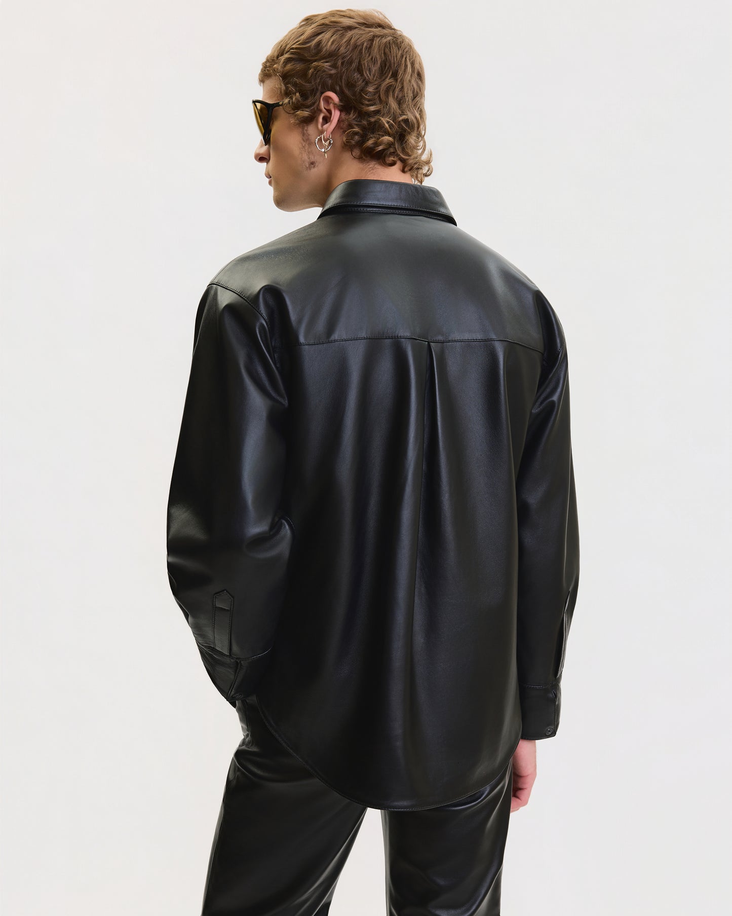 THE LEATHER OVERSIZED SHIRT