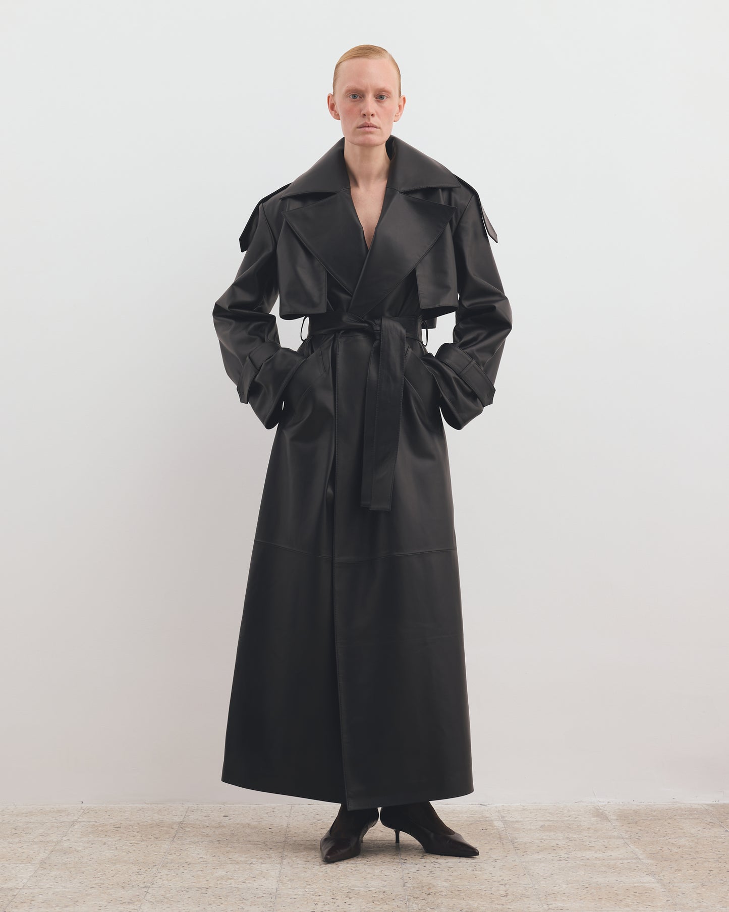 THE LEATHER TRENCH COAT