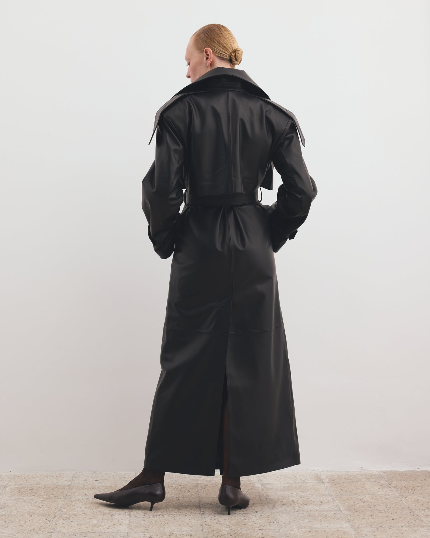 THE LEATHER TRENCH COAT