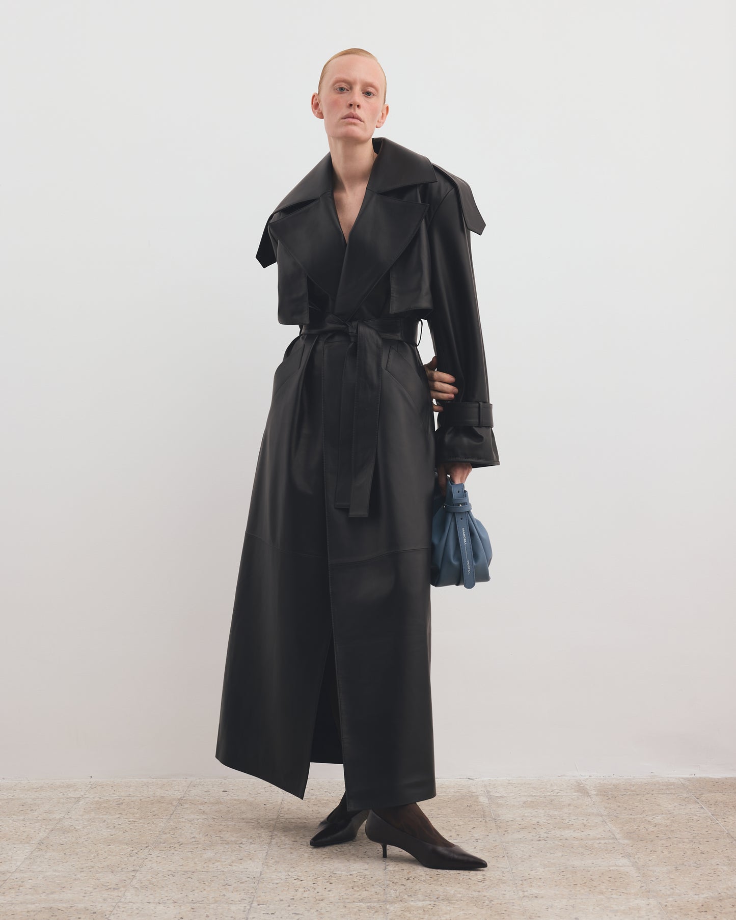 THE LEATHER TRENCH COAT