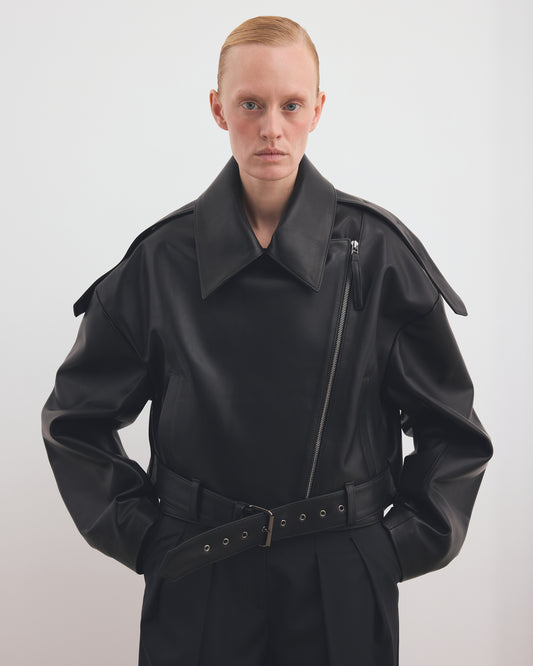 OVERSIZED BIKER LEATHER JACKET LIMITED EDITION