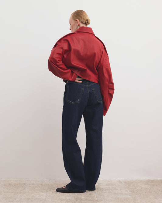 LOOSE FIT JEANS IN RAW INDIGO